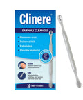 Gentle Ear Wax Removal Tool Kit For Safe Ear Cleaning With Flexible Scoop And Fin Design box and tool visible