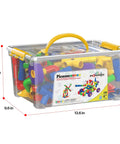 136-Piece Tubular Pipes And Spout STEAM Interlocking Building Block Set with Storage Box, dimensions 13.6 x 9.6 x 6.7 inches