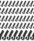 52 Pcs Hard Hat Clips For Headlamp LED Light Helmet Clips Easy Mount On Narrow Edges Anti Slip Stable For Construction Site