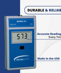 Portable Bilirubin Light Radiometer For Blue And LED Light, Accurate Baby Jaundice Meter, Great For Aquarium Lamp Aging, Measures 422 To 499 Nm And 0 To 1999 uW Per cm2, Economical Digital Readout, front view