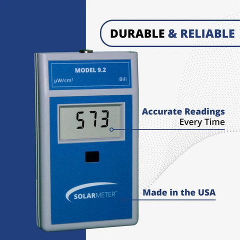 Portable Bilirubin Light Radiometer For Blue And LED Light, Accurate Baby Jaundice Meter, Great For Aquarium Lamp Aging, Measures 422 To 499 Nm And 0 To 1999 uW Per cm2, Economical Digital Readout, front view