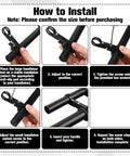 Instruction steps for installing 7.9 Inch Bike Handlebar Extender Aluminum Alloy Bracket Extension For Double Mounts