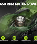 Inside view of 1300W motor in 13 Inch Electric Lawn Mower With 1300W Corded Power Lightweight And Compact Gate Friendly