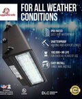 Beast Mode 80W LED Wall Pack With 10,400 Lumens 5000K Daylight Full Cutoff Outdoor Lighting For Security And Parking Areas
