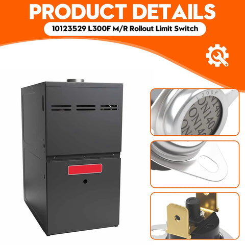 No Sweat Manual Reset Rollout Limit Switch For Furnaces Gas Ranges And Ovens That Trips At Three Hundred Degrees To Dodge Fire Risks And Keep Your Gear Running Smooth All Season Long