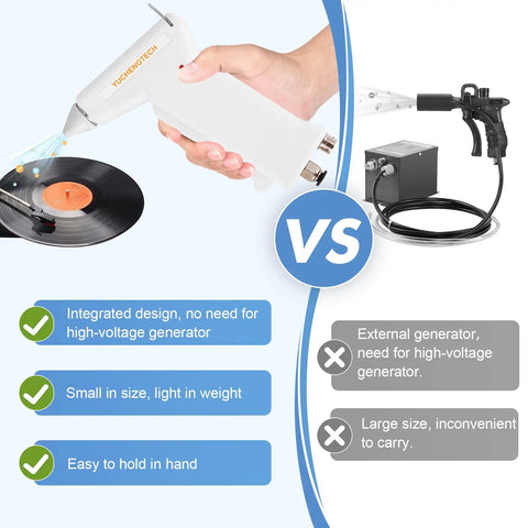 Rugged Handheld Ionizing Air Gun That Straight Up Clears Out Stubborn Static Buildup On Vinyl Records And Auto Paint Runs Smooth As Butter With Standard Air Compressors Setup