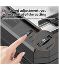Powerful Desktop Scroll Saw For Snappy Wood Cuts With Dust Free Design And High Speed Motor showing six-speed adjustment dial.