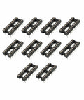 DIP IC Socket Adapter Kit For PCB Projects 2.54mm Pitch 18 Round Pins Solderable Chip Socket Durable 10 Piece Pack