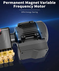 Close-up of permanent magnet motor for Beefed Up Electric Pressure Washer 100 Bar 2.3 GPM With PM Inverter 3HP Motor