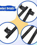 Close-up of Under Desk Keyboard Tray Slide Rail Pull Out Drawer For Heavy Duty Steel Glide, Smooth Quiet Extension details