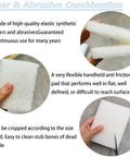 Premium Scuff Pads 10 Pack 6X9 Inch 2000 Grit Heavy Duty Scrubbing Pads showing flexible white synthetic pad for detailed surface cleaning.