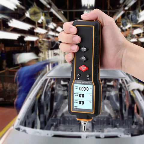 Handheld Vibration Meter And Digital Vibration Analyzer Tester With Portable Vibrometer Sensor Compact On The Go Vibration Meter For Machinery Diagnostics Data Logging And Fault Detection, handheld use on car body