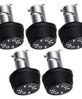 Five Pack Heavy Duty Fuse Block Caps Panel Mount Holders compatible with AGC MDL ADG fuses, smooth durable nylon covers.