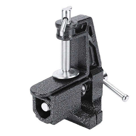 Heavy Duty Portable Table Vise With Rubber Clamps For Secure Golf Club Regripping, tough cast steel clamp tool with adjustable grip.