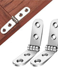 20Pcs 180 Degree Foldable Hinge Set in Stainless Steel Flap Hinges Screw On for Sewing Machine Cabinet