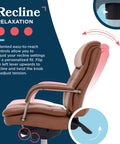Tufted Executive Office Chair With Double Layer Cushion shown in side view, highlighting padded armrests and ergonomic back support.