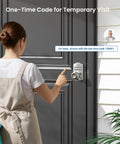 Keyless Entry Door Lock With Keypad And Handle, Hassle Free No Key Needed Digital Smart Knob For Front Door And Bedroom in use