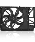 Heavy Duty Radiator Cooling Fan Assembly Replacement For 2018 2023 Toyota Camry RAV4 Avalon, sleek black design, durable material.