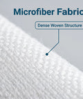 Close-up of dense woven microfiber fabric in Top Shelf Four Inch Cleanroom Wipes Lint Free Microfiber Cloths for precise cleaning.