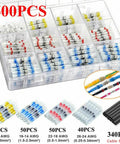 Top Tier 500 Piece Heat Shrink Solder Kit For Waterproof Wire Connectors And Sealed Butt Splices Includes Insulated Electrical Terminals Perfect Pro Grade Sleeve Tube Gear To Fix Your Rig Fast, 500pc organizer case
