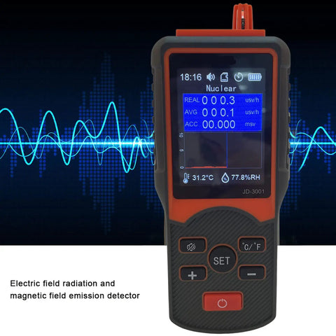 Handheld Nuclear Radiation And Electromagnetic Detector With Large Digital Display For Onsite Construction, JD-3001 model