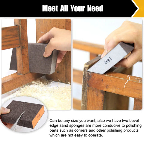 Must Have Pro Grade Diamond Hand Polishing Pads Set For Wet And Dry Use 50 100 200 400 Grits Foam Backing In Action