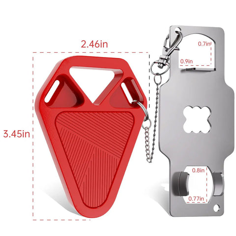 Portable Door Lock For Travel And Home Security Easy Install Defender Latch For Hotels And Apartments Safe From Inside