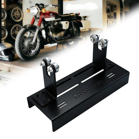 Crankshaft Truing Stand For Motorcycles And Mopeds, Runout Measurement Tool With Long Track Base And Steel Roller Bearing Posts