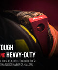 Forcible Entry Wedge Set For Doors And Windows, Heavy Duty Aluminum Door Stopper And Pry Tool, firefighter use, red wedge