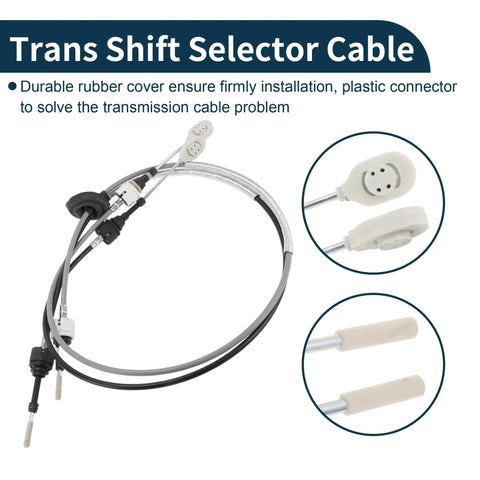 Manual Transmission Gear Shift Cable For Saturn Vue 2003 To 2007 Replacement 21996492 Fits 2.2L 2.4L 3.0L 3.5L Keeps Shift Lever Aligned With Actual Gear And Prevents Misoperation, coiled cable with connectors