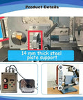 Heavy Duty Vertical And Horizontal Belt Sander With Brushless Motor, Tough As Nails Steel Frame For Wood And Metal Refinishing with control panel.