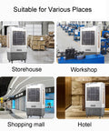 Beat The Sweltering Heat With This Hella Smooth Evaporative Air Cooler Portable 3 Speed Swamp Fan offering 120 degree oscillation in various settings.