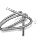 Two 78 Inch Stainless Steel Flexible Exhaust Pipes Kit With Hose Clamps 1 Inch Inner Diameter Two Pcs Built To Last