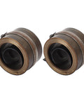 Two Pack Chrome Plated Quill Return Springs For Bench Drill Presses, lightweight spring steel replacement part, close-up view