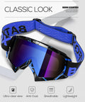 Badass Slick Dirt Bike Goggles For Motocross And Atv Riding With Anti Slip Silicone Strap Impact Resistant PC Lens Tough TPU Frame Wind Dust Sun Protection Adult Gear