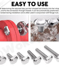 Pro Grade 50 Piece 304 Stainless Steel T Slot Bolt Kit M5 And M6 Drop In Stud Bolts installation example on T Track