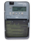 DT101 20 Amp 24 Hour Digital Time Switch, SPST, 1 Circuit, 120-277 VAC, minute-by-minute timing interface with LCD display
