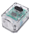 Built Tough Motion Sensor Safety Alarm For Frontline Workers With 100dB Distress Alert Long Battery Life Rock Solid Stillness Detection Gear, top view of circuit board in plastic case.