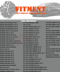 Car model fitment list for Mass Air Flow Sensor MAF 23262343 compatible with GM Cars Buick Enclave Envision Lacrosse.