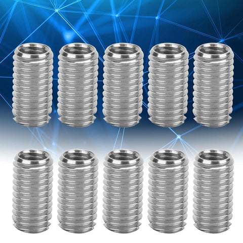 20pcs stainless steel threaded inserts set; male/female adapters for machinery maintenance