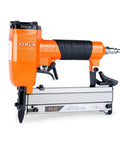 Ultra Lightweight Pneumatic Pin Nailer For Custom Woodworking, aluminum build with ergonomic grip.