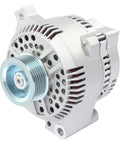 Front view of High Output 130 Amp Alternator Replacement For Ford Mustang 1994-2000, Thunderbird 1994-1997, Mercury Cougar 1994-1997, 12V CW S6 Pulley IR IF Heavy Duty Auto Electrical Upgrade