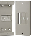 Heavy Duty Powder Coated Aluminum Enclosure Kickass Breaker Box Holds Four Din Rail Switches Solid Rig Ready Solar Wiring Housing showing front and back views.
