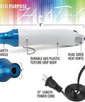 Cool Crafting Tool Heat Gun For Embossing And Shrink Wrap Includes Four Embossing Powders And Anti Static Pad with safety shield