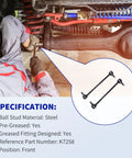 Front Stabilizer Sway Bar End Link Kit For Chrysler Town And Country 1996 To 2016, Voyager 2000 To 2003, Dodge Caravan 1996 To 2007, Grand Caravan 1996 To 2020 2 Pack Built Tough For Smooth Ride And Precise Handling Easy Install. black steel front sway bar end links, pair