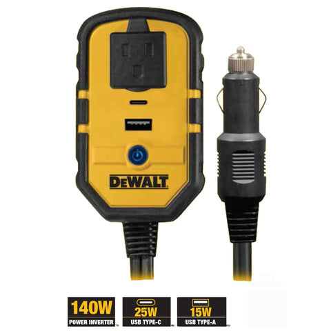 Smooth Car Power Inverter Delivering 140 Watts Of Reliable Juice For Rapid Device Charging Silent Fanless Construction Featuring Dual Usb Outputs, side view
