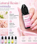 Airbrush Gel Nail Polish Set With 6 Vibrant Colors For Nails Non Dilution Formula 15ml Bottles Non Acetone Fine Mist Spray