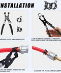 Installation guide for Beefy Spring Hose Clamp Kit With Pliers 130 Piece 6 To 25 mm Assortment For Automotive applications
