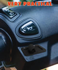 Durable Motorcycle Turn Signal Switch With Sensitive Operation Weatherproof And Ergonomic Black Plastic Body Plug And Play Replacement