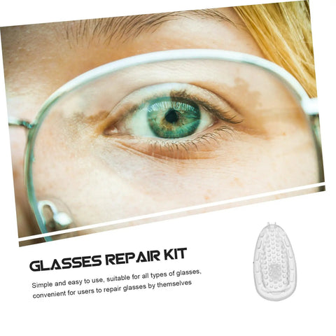 Silicone Nose Pads For Glasses Repair Kit With Soft Nose Pads, Screws And Mini Screwdriver For Quick Eyewear Fixes